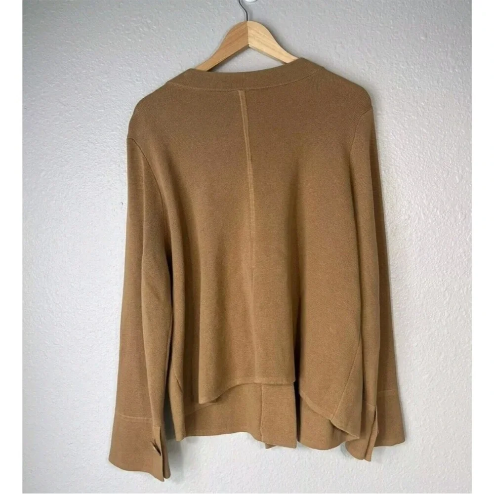 Talbots Camel Button-Front Cardigan - Picture 2 of 6